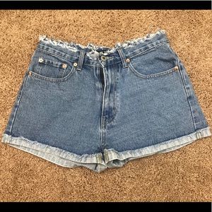 By Together denim High waisted shorts
